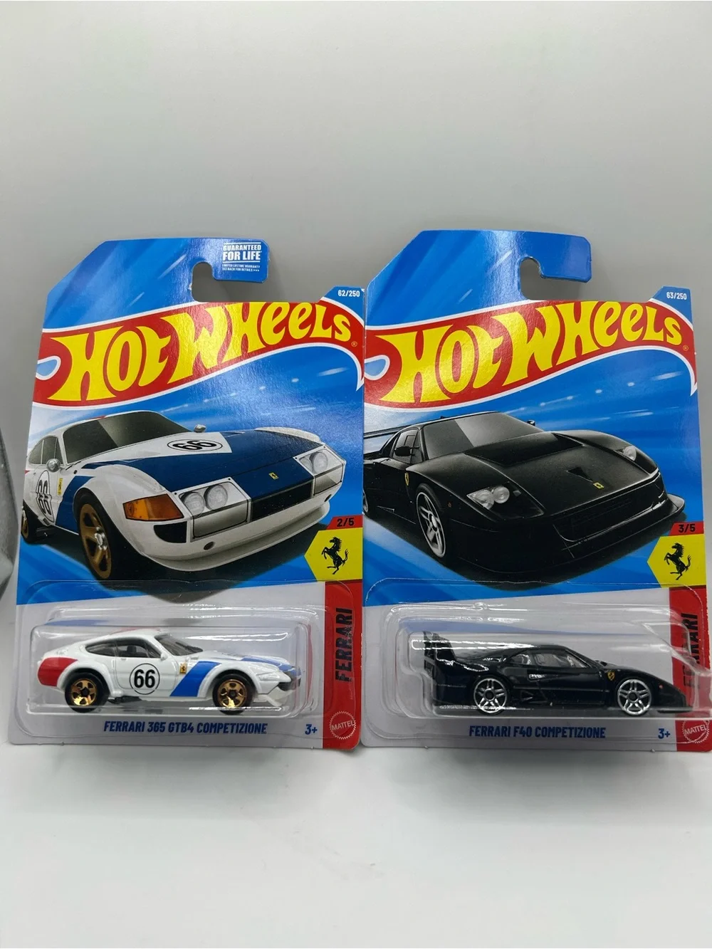 Hot Wheels Ferrari 365 GTB4 & F40 Competizione Bundle - 🔥 🛞
